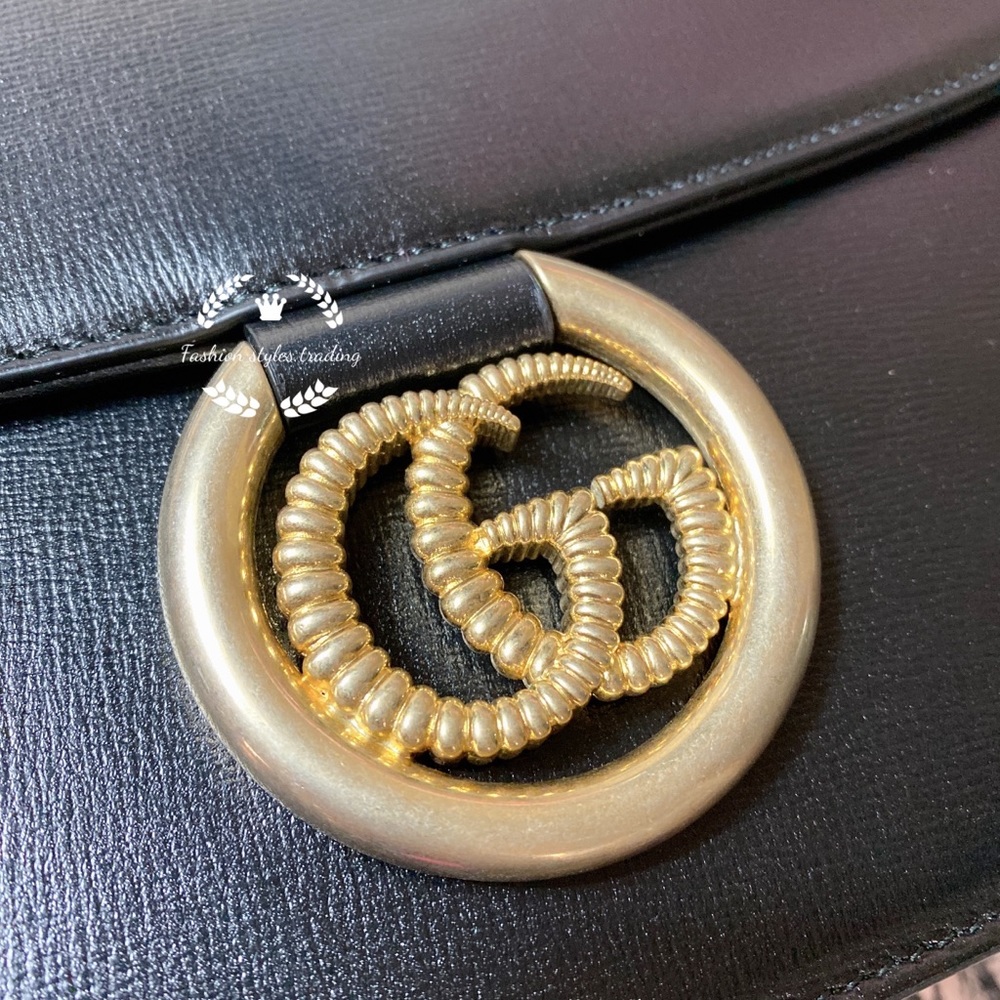 GUCCI GG-Ring Leather Shoulder Bag - Picture 6 of 13